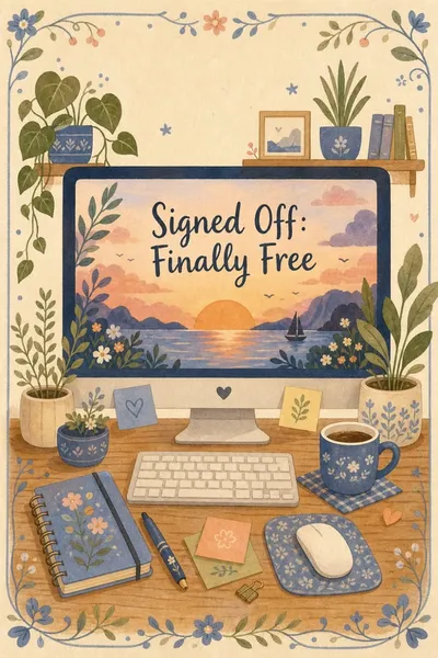 Sunrise Desk farewell card